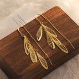 Fashion Tassel Hollow Leaves Hanging Earrings Fashion – Stylish Gifts — 10
