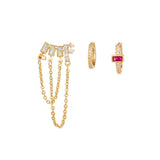 Simple And Fashionable Zircon Tassel Earrings Set – Small Gift Ideas — 7