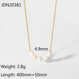18K Gold-plated Collarbone Necklace Natural – Jewelry Gift Ideas — 3