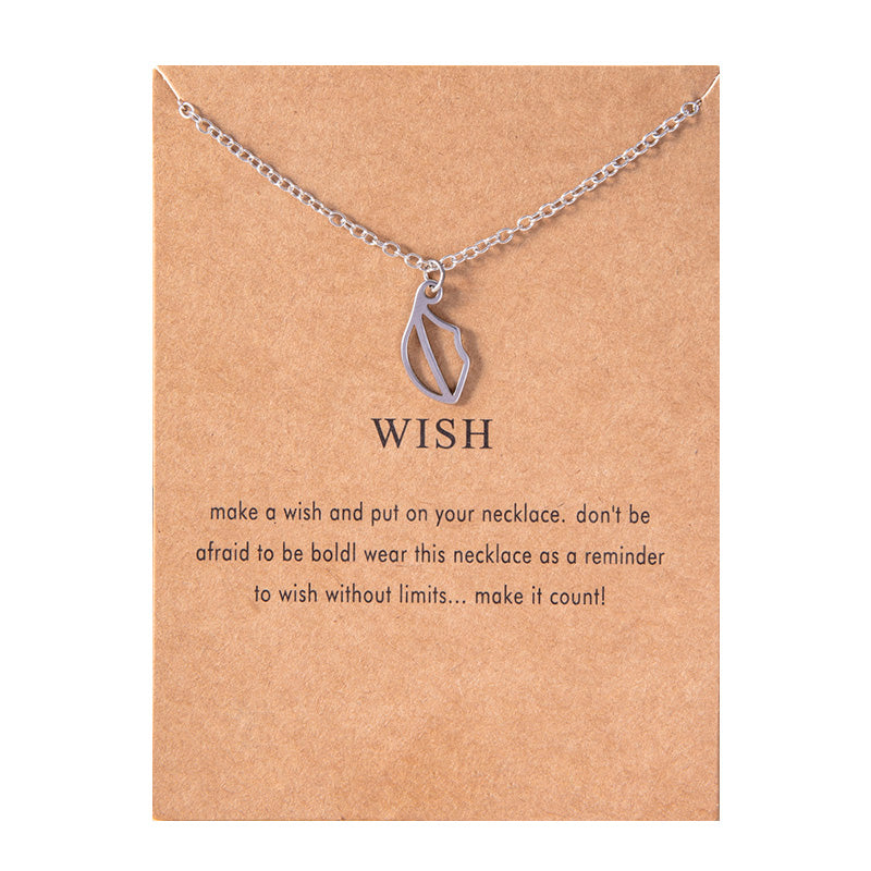 Creative Lips Pendant Necklace Silver Stainless – Jewelry Gift Ideas — 1