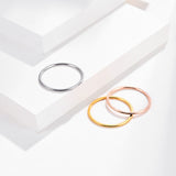 Tri-color Titanium Steel Women's Tail Ring – Gifts for Her — 1