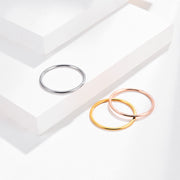Tri-color Titanium Steel Women's Tail Ring – Gifts for Her — 1