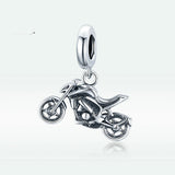 S925 Sterling Silver Motorcycle Pendant Bracelet – Jewelry Gift Ideas — 4