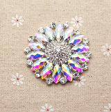 Round Large Colorful Rhinestone Sunflower DIY – Creative Gifts — 2