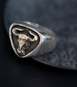 Copper Silver Color Separation Cow Ring – Gift Ideas — 3
