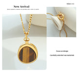 Natural Tigereye Double-layer Necklace Temperamental – Stylish Gifts — 9