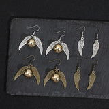 Women's Triangle Wings Vintage Earrings – Gifts for Her — 2