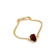 Exquisite Chain Ring Natural Garnet Jewelry – Jewelry Gift Ideas — 3