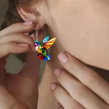 Colorful Bird Acrylic Earrings Vintage Necklace – Jewelry Gift Ideas — 1