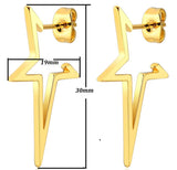 Women's Stainless Steel Retro Geometric Simple Stud – Gifts for Her — 2
