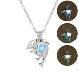 Luminous Cage Necklace Will Glow Hollow Dolphin – Jewelry Gift Ideas — 5