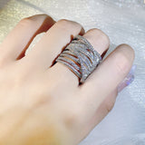 Inlaid Fine Brick Exaggerated Creative Ring – Small Gift Ideas — 2