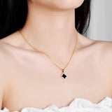 Silver Four-leaf Clover Necklace Pendant Women's – Jewelry Gift Ideas — 1