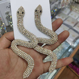 Exaggerated Burst Full Of Diamond Snake Earrings – Holiday Gift Ideas — 5