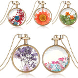 Dried flower specimen multicolor necklace – Jewelry Gift Ideas — 7