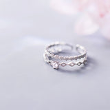 Double diamond single ring – Special Occasion Gifts — 4
