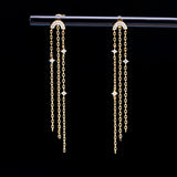 925 Silver Rainbow Star Moon Fringe Earrings – Jewelry Gift Ideas — 5