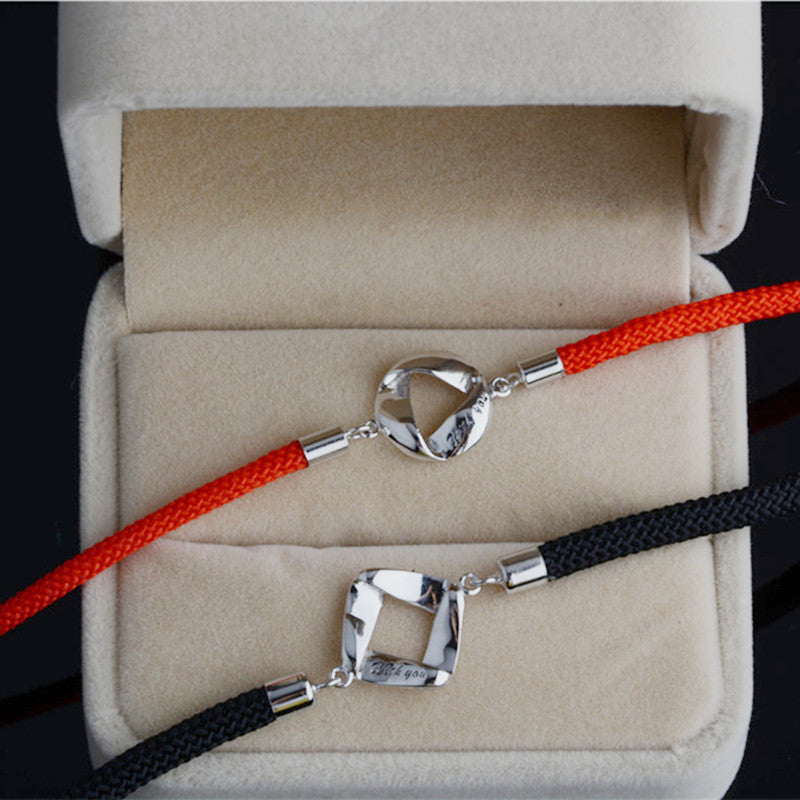 Silver S925 silver with you couple bracelet – Jewelry Gift Ideas — 1