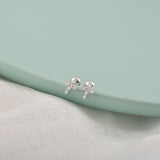 Mini Silver Cross Stud Earrings – Unique Gift Ideas — 7