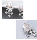 Korean Style Long Snowflake Earrings – Stylish Gifts — 6