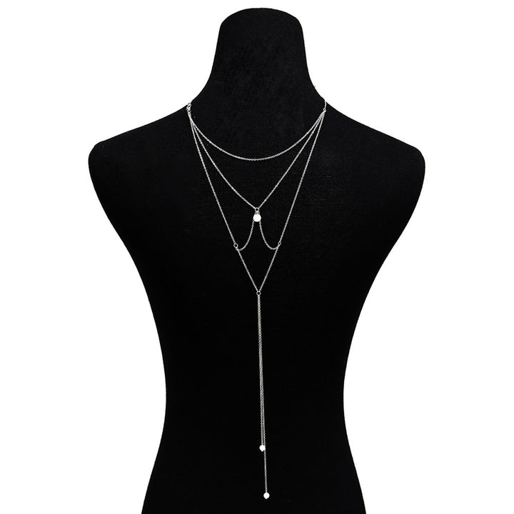 Pearl Tassel Pendant Necklace Back Chain – Jewelry Gift Ideas — 1
