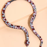 Diamond Animal Snake Necklace Ornament – Jewelry Gift Ideas — 4