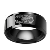 Scorpion Marking Titanium Steel Ring Men's Ring – Gifts for Him — 4