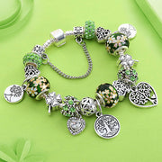 Painted leaf flower bracelet – Jewelry Gift Ideas — 2