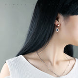 Roman numerals simple circle round cake earrings – Thoughtful Gifts — 7