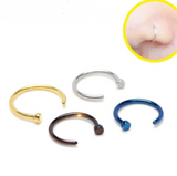 non-porous titanium steel false lip ring fake nose – Thoughtful Gifts — 1