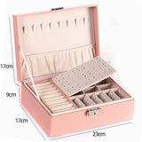 Double-Layer Leather Jewelry Box Earrings – Jewelry Gift Ideas — 1