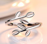 Simple leaf ring index finger jewelry creativity – Jewelry Gift Ideas — 7