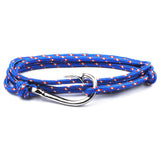 Fashion Anchor Fish Hook Bracelet Handmade Rope – Stylish Gifts — 8
