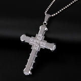 Men's Crystal Cross Pendant – Jewelry Gift Ideas — 9