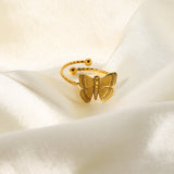 Ring 18K Gold Plated Stainless Steel Opening – Unique Gift Ideas — 4