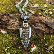 Stainless Steel Viking Arrow Pendant Triangular – Jewelry Gift Ideas — 6