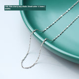 Female Titanium Steel Plated 18K Clavicle Chain – Jewelry Gift Ideas — 19
