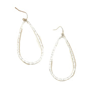 Metal Water Drop Hollow Stud Earrings Simple – Everyday Gifts — 4
