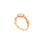 Fashion Jewelry Zircon Flower Ring Female Niche Design – Stylish Gifts — 3