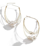 Personality Multi-layer Tassel Pearl Earrings Women – Gifts for Her — 5