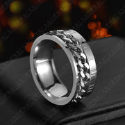 Roman Letter Rotatable Chain Rings Men Digital – Jewelry Gift Ideas — 9