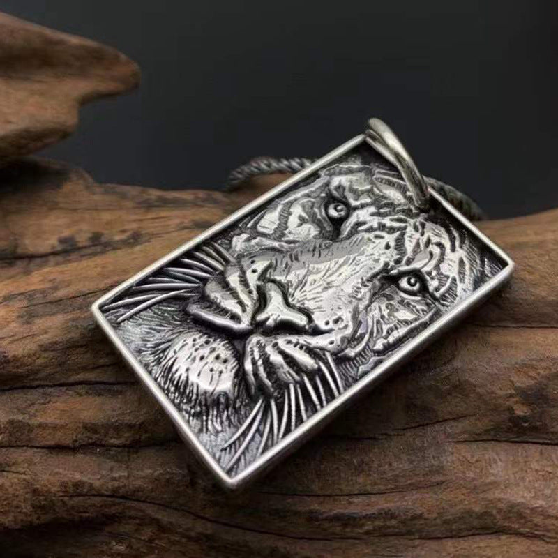 Men's Tiger Worn S925 Sterling Silver Pendant – Jewelry Gift Ideas — 1
