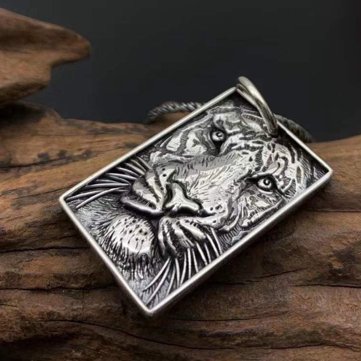 Men's Tiger Worn S925 Sterling Silver Pendant – Jewelry Gift Ideas — 1