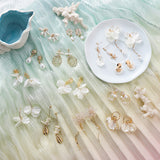 Frosty Starfish Shell Earrings – Stylish Gifts — 14