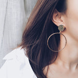 Simple hoop earrings fashion – Stylish Gifts — 4