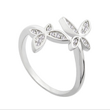 Sterling Silver Adjustable Butterfly Ring – Thoughtful Gifts — 5
