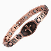 Red Copper Magnetic Cross Bracelet – Jewelry Gift Ideas — 5