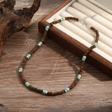 Men's Bohemian Style Simple Wood Piece Coconut – Jewelry Gift Ideas — 10