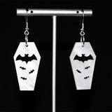 Bat Coffin Earrings Personality Plate Hollowed Out – Birthday Gifts — 3