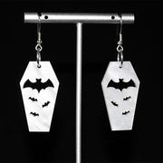 Bat Coffin Earrings Personality Plate Hollowed Out – Birthday Gifts — 3